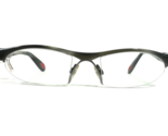 Bugatti Eyeglasses Frames Odotype 371 93 Grey Rectangular Half Rim 50-20... - $120.67