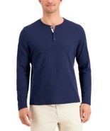 Alfani Men&#39;s Classic Fit Mesh Henley Shirt in Neo Navy-XL - $19.97