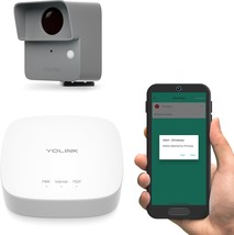 Yolink Lora Smart Outdoor Motion Sensor, Driveway Alert, Property, Hub I... - $64.98