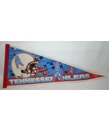 Vintage 1997 TENNESSEE OILERS WinCraft Pennant Flag TITANS NFL - $644.42 MXN
