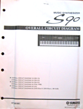 Yamaha S90 Synthesizer Original Overall Circuit Diagram Schematics in it... - $59.39