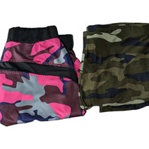 Pink Camo Leggings Womens Large Tight Fit Full Length Camo Camouflage Gr... - $21.78