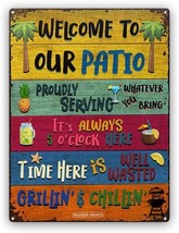 Wander Prints Welcome Patio Sign - Birthday Gift For Men, Women, Christmas Gifts - £30.82 GBP