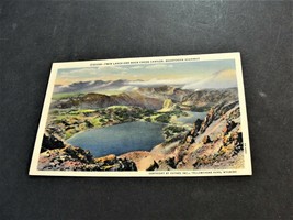 Twin Lakes and Rock Creek Canyon, Beartooth Highway, Wyoming - Linen Postcard. - £6.05 GBP