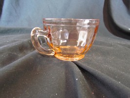 Anchor Hocking Block Optic Pink Depression Glass Mug - £11.19 GBP