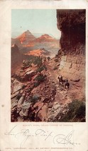 Grand Canyon Of Arizona~Hance&#39;s TRAIL~1903 Pstmk Postcard - £7.08 GBP