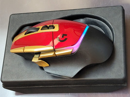 Logitech G502 X Plus Lightspeed Wireless RGB Gaming Optical Mouse Red Gold - £115.94 GBP