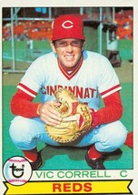 1979 Topps Vic Correll 281 Reds EXMT - $1.00