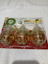 Air Wick Scented Oil Air Freshener, Apple Cinnamon Medley 3 Bottle Refills New! - £12.28 GBP