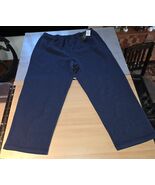 NWT Hastings &amp; Smith Navy Blue Sweatpants Lounge Pants Pockets Short Len... - €16,15 EUR