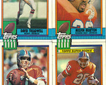 Lot of 1990 Topps NFL Trading Cards Denver Broncos John Elway &amp; Bobby Hu... - $1.97