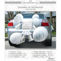 Car Decorating Wedding Party Kit Classic Tassels and Honeycomb Bells Bri... - $243.37 MXN
