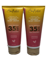 Shea Moisture Vitamin E &amp; Jojoba Seed Oil Mineral Body Cream 35 SPF 2 Tubes - $19.79