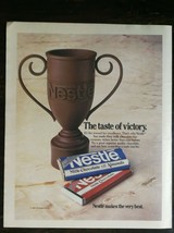 Vintage 1984 Nestle Milk Chocolate Full Page Original Ad 721 - £5.24 GBP