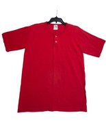 Augusta Sportswear Youth Girls Large Red Shirt Button Top Short Sleeve - £8.20 GBP