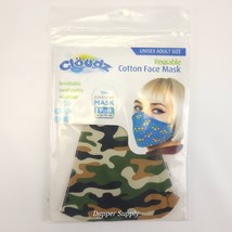Lot of 9 Cloudz Camouflage Adult Cotton Face Masks Reusable Washable New - $334.31 MXN