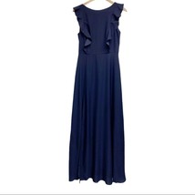NEW Ted Baker London Size 2 US 4-6 Ardenia Waterfall Ruffle Dress Gown Navy Blue - £152.90 GBP