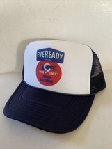 Vintage Eveready Batteries Hat Vacation Trucker Hat Adjustable snapback Navy Cap - £13.81 GBP