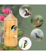 Wooden Hummingbird House - Attract Beautiful Hummingbirds - 1.8 in x 5.1 in - $6.62