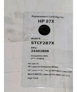 Replacement Toner Cartridge HP 87X Model STCF287X Compatable Damaged Box - $1,208.48 MXN