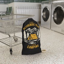 Customizable Retirement Plan Camping Meme Laundry Bag with Woven Shoulde... - £25.16 GBP+