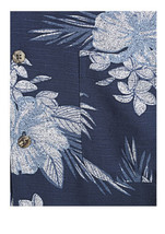 George Men&#39;s Short Sleeve Tropical Print Shirt Navy Floral - $19.78