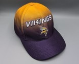 Minnesota Vikings Logo Athletic Snapback Hat Cap Purple Yellow Fade Nfl ... - $24.18