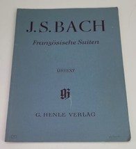 VTG J.S. Bach Französische Suiten G. Henle Verlag Piano Song Book Rare 1972 - $14.50
