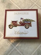  White House Historical Christmas Ornament 2016 Fire Engine Truck Herbert Hoover - £34.29 GBP