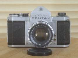Asahi Pentax H2 with legendary Super-Takumar 55mm f2 M42 lens original case. - £180.68 GBP