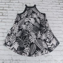 Old Navy Dress Womens Small Black White Floral Sleeveless Mini Short Cover Up - £14.00 GBP