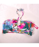 NEW Xhilaration Bikini Top Floral Colorful Halter Tie Neck Size XL - $19.56 CAD