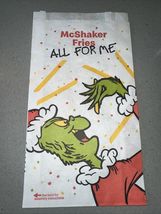 McDonald’s Grinch themed McShaker bag -No Salt- No Socks - $4.94
