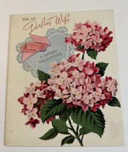 Greeting Card Valentine Real Pink Ribbon Norcross USA  #25V584 Signed - £6.47 GBP