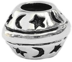 Stars and Moon European Bead Pandora Style Chamilia Troll Biagi - £3.85 GBP