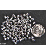 4mm Sterling Silver Round Beads (100) - £23.30 GBP