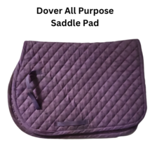 Dover All Purpose Purple English Saddle Pad Horse Size USED image 1