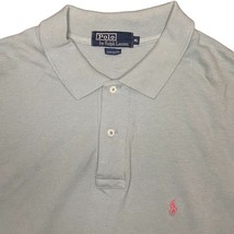 Vintage Polo by Ralph Lauren Men&#39;s Sea Green Polo Shirt Pink Logo USA - Size XL - £15.20 GBP