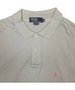 Vintage Polo by Ralph Lauren Men&#39;s Sea Green Polo Shirt Pink Logo USA - ... - £15.21 GBP