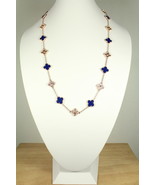 Mixed Lapis with Rose Gold Motif - $120.00