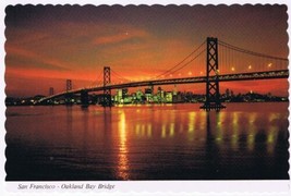 Postcard San Francisco Oakland Bay Bridge California - $3.95