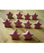 10 Ceramic Knobs STAR Drawer Pull Cupboard Door Knobs Porcelain Bathroom... - $26.49