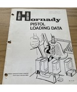 1972 HORNADY PISTOL LOADING DATA, RELOADING MANUAL - $18.57 CAD