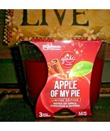 1 GLADE APPLE OF MY PIE THREE WICK CANDLE APPLE CINNAMON AND NUTMEG SCENT - £9.14 GBP