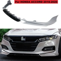 For 18-20 Honda Accord Yofer Lunar Silver Metallic Front Bumper Lip Kit Splitter - £107.31 GBP