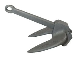 Aluminum Finish Anchor 10 Pound Navy Type (bff) m5 - £197.83 GBP