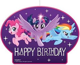 My Little Pony Friendship Shaped Birthday Candle Cake Topper Party Suppl... - $8.39 CAD
