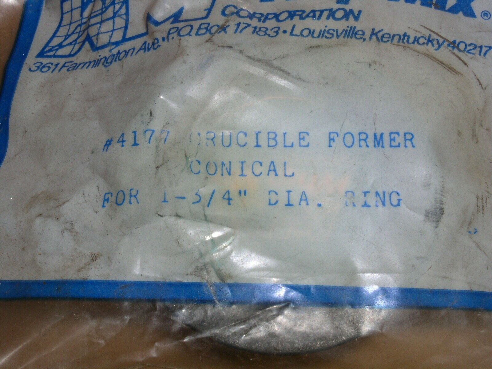 Whip Mix Dental Lab Crucible Former No 4177 1.75 Inch Rubber New Unused ... - $15.99