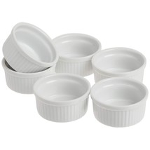 Norpro 3oz/90ml Porcelain Ramekins, Set of 6, One Size, White - £20.55 GBP