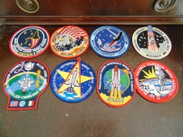 Lot of 8 VINTAGE Nasa Patches Space Shuttle Missions-#35,36,41D,44,46,52... - $13.37 CAD